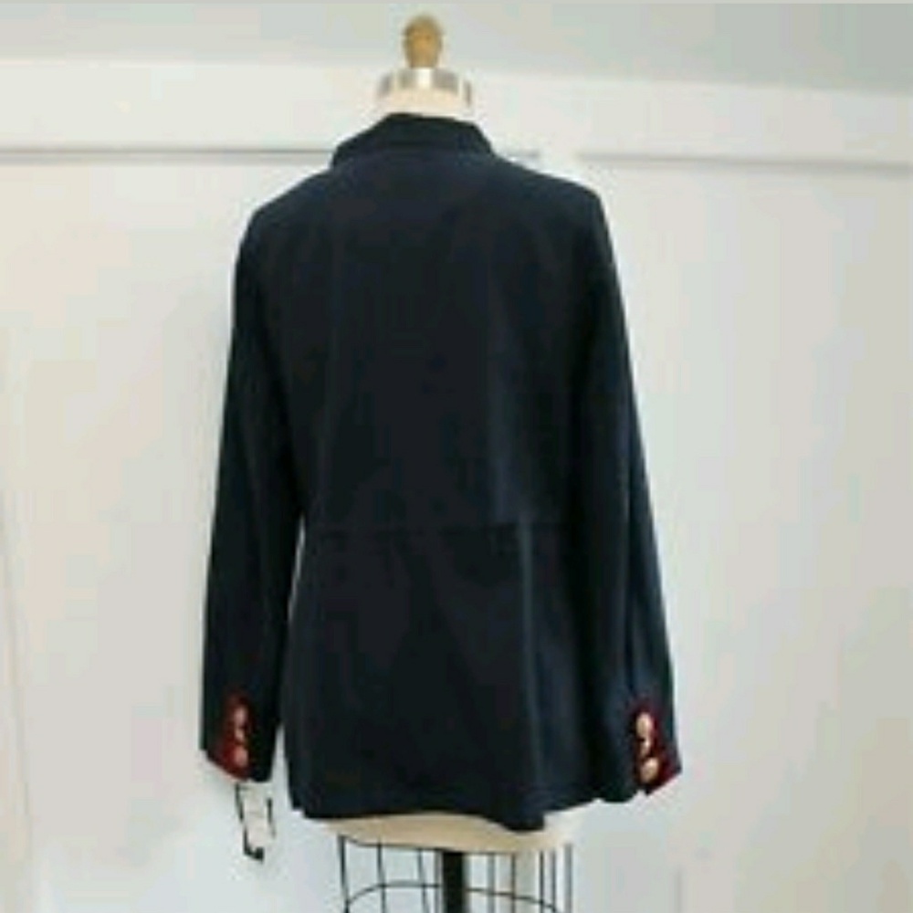 Steve Madden Navy Blue Military Jacket - Picture 3 of 3